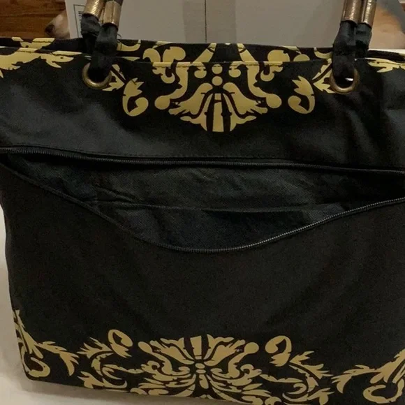 Lisa Blue Beach/Pool tote - Black - Picture 2 of 9